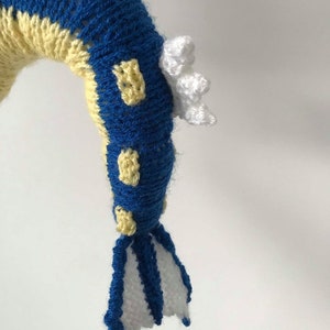 Gyarados Pokemon Strickanleitung Stofftier Pokemon Amigurumi Häkeltier Kuscheltier Strickanleitung Drache Plüschtier niedlich Bild 7