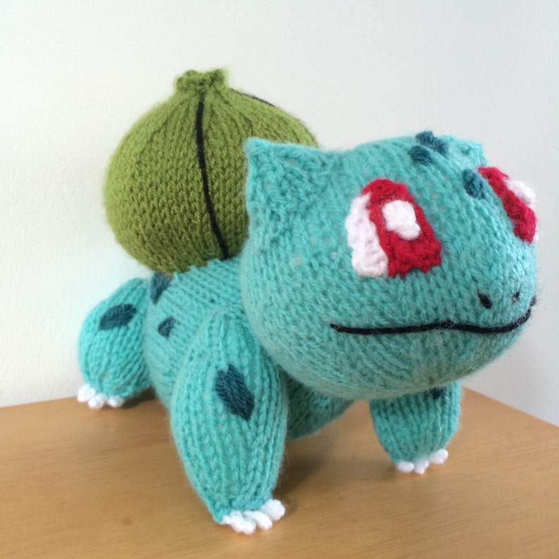 Bulbasaur Knitting Pattern Pokemon Pattern Knit Knitted Etsy