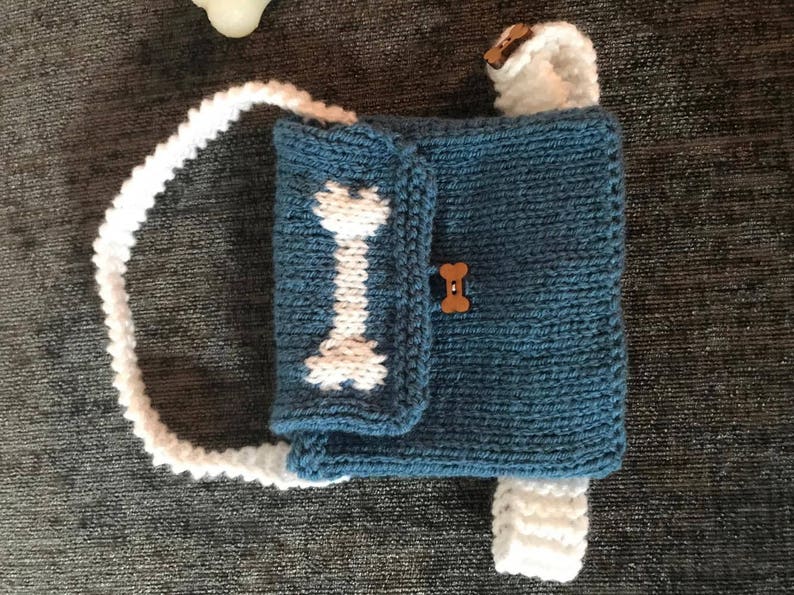 Knitting Pattern Small Dog Backpack Back Pack Bag Dog Etsy