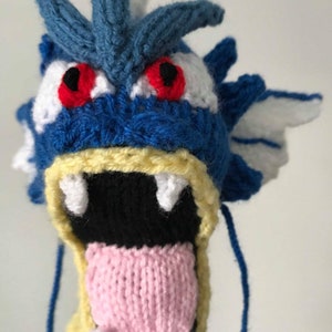 Gyarados Pokemon Strickanleitung Stofftier Pokemon Amigurumi Häkeltier Kuscheltier Strickanleitung Drache Plüschtier niedlich Bild 2