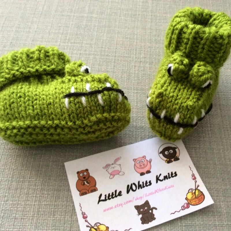 Crocodile Bite 3D Knitted Slipper Socks main image 0