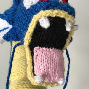 Gyarados Pokemon Strickanleitung Stofftier Pokemon Amigurumi Häkeltier Kuscheltier Strickanleitung Drache Plüschtier niedlich Bild 6