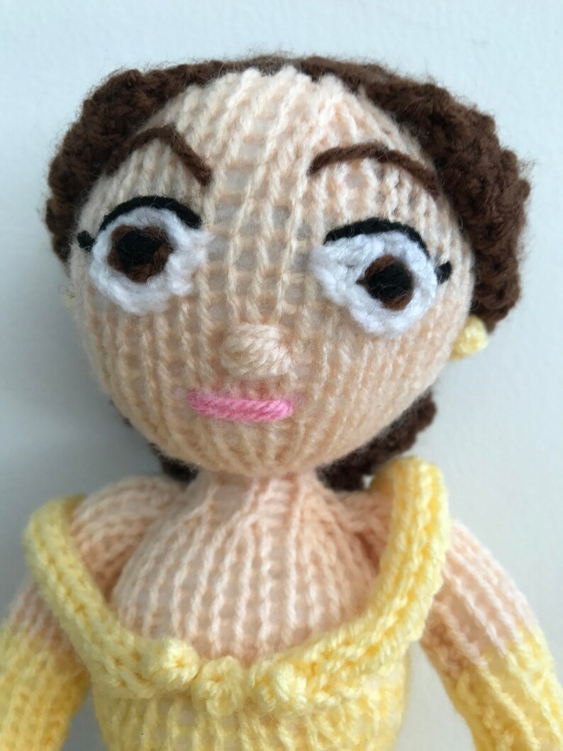Belle Knitting Pattern Disney Beauty and the Beast Pattern - Etsy UK