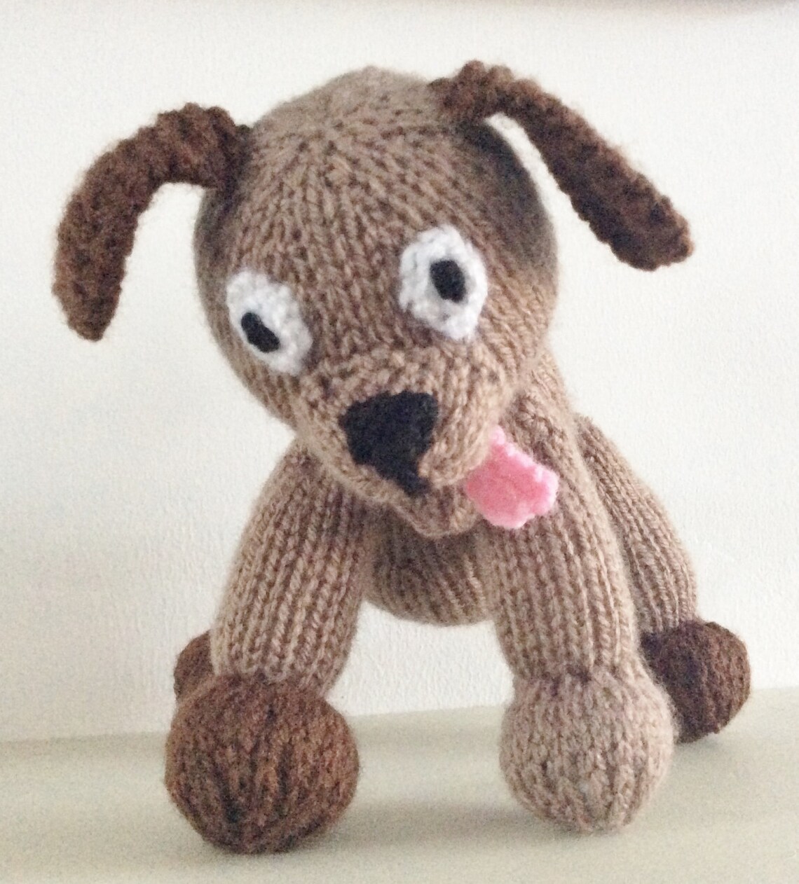 Knitting Pattern Dog Toy Animal Pdf Download Puppy Knit Etsy