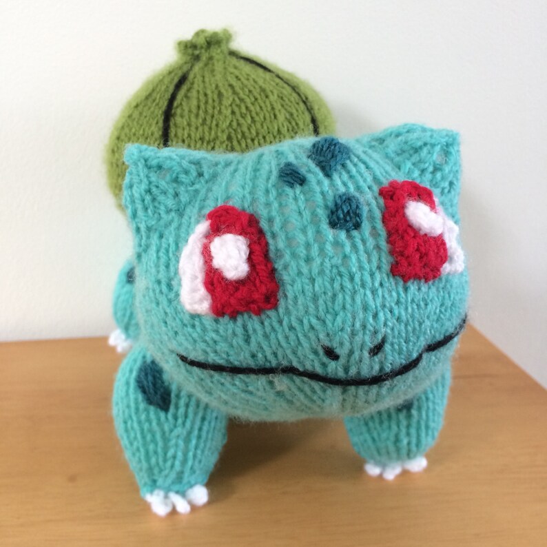 Bulbasaur Knitting Pattern Pokemon Pattern Knit Knitted Etsy
