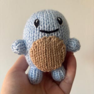 Baby Squirtle Knitting Pattern / Pokemon Soft toy Amigurumi Tutorial / Animal Stuffed Toy Pattern / How to make Cute Plushie