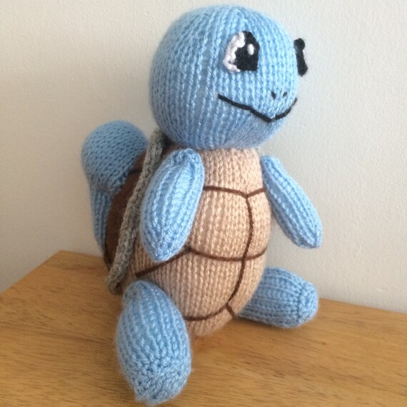 Squirtle toy knitting pattern pokemon plushie animal knit Etsy Nederland