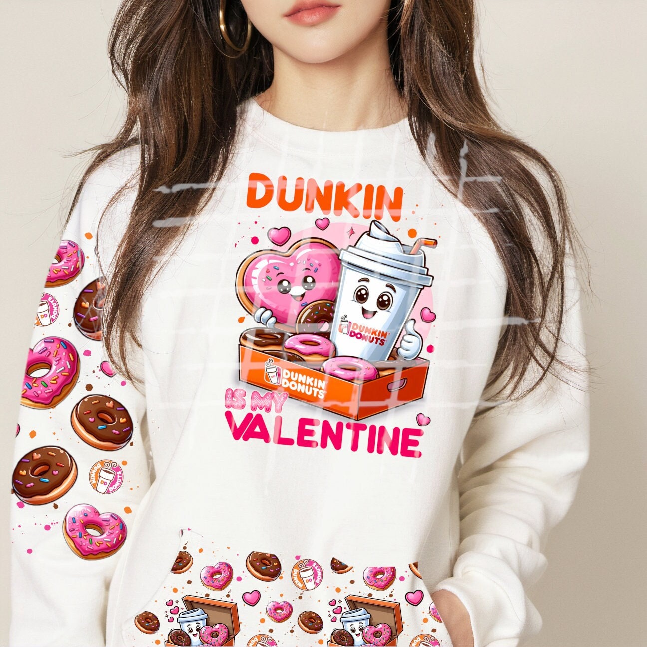 Dunkin is My Valentine. Dunkin Donuts. Dunkie Junkie. Sublimation 300 DPI Etsy