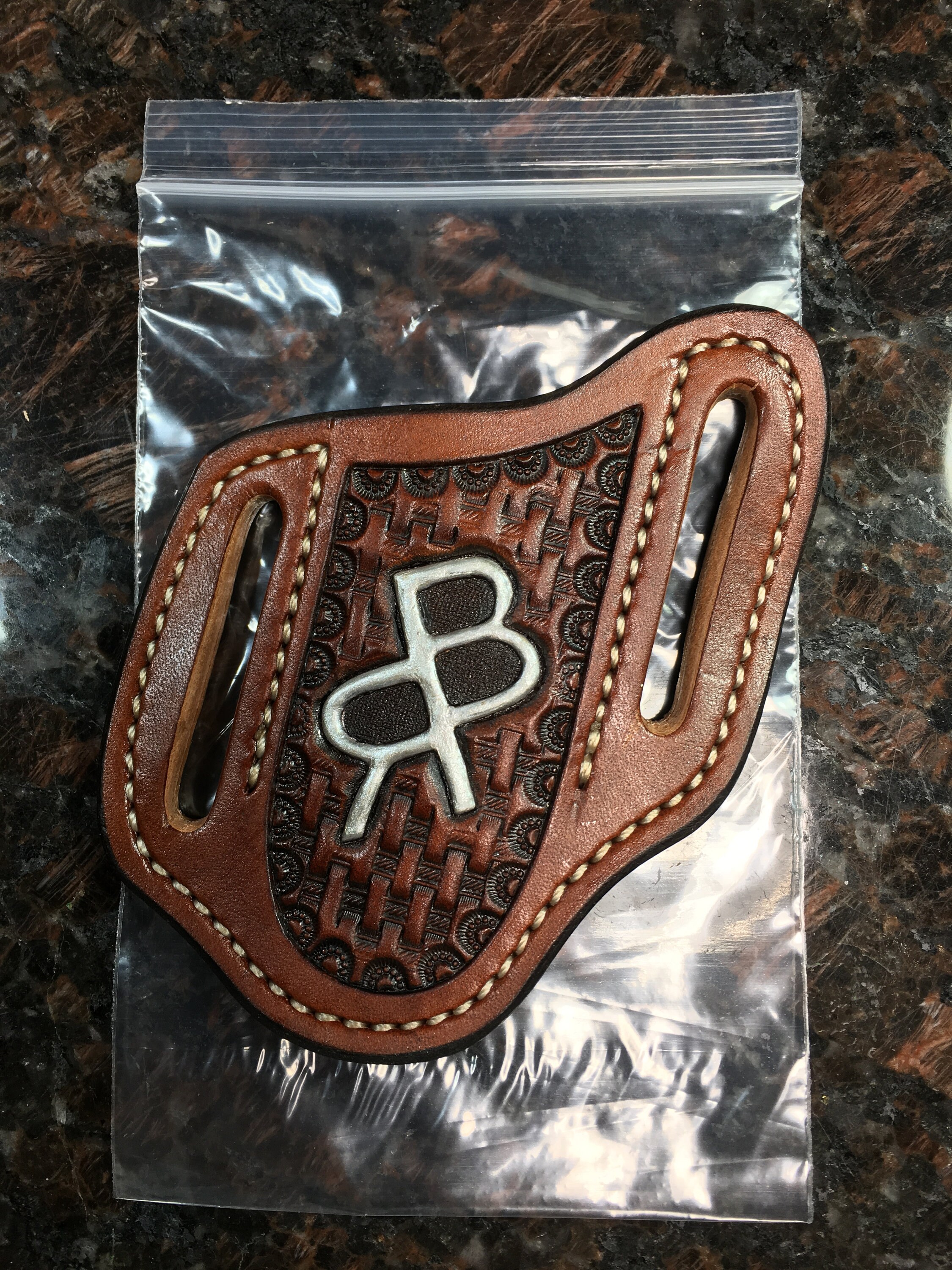 Custom Slanted Trapper Knife Belt Sheath / Pancake Knife Etsy