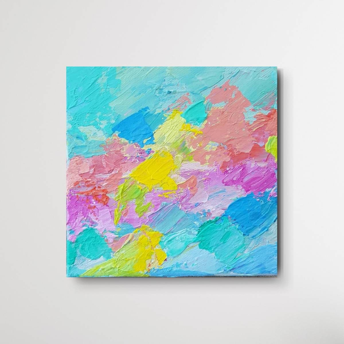 Mini Original Rainbow Abstract Art on Canvas - Etsy, image size:1200x1200