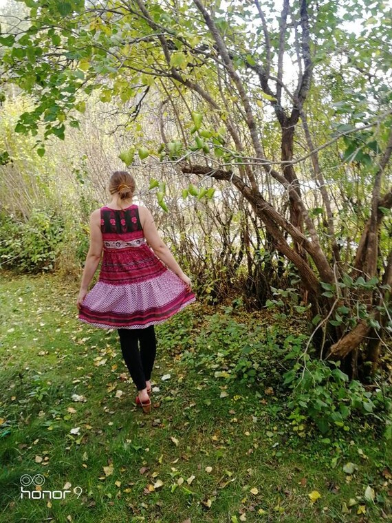 Vintage Indian Cotton Gauze Dress