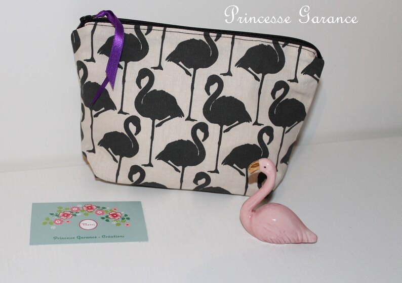 Mother/'s Day little bazaar black flamingos girl/'s treasures Make-up Birthday cotton