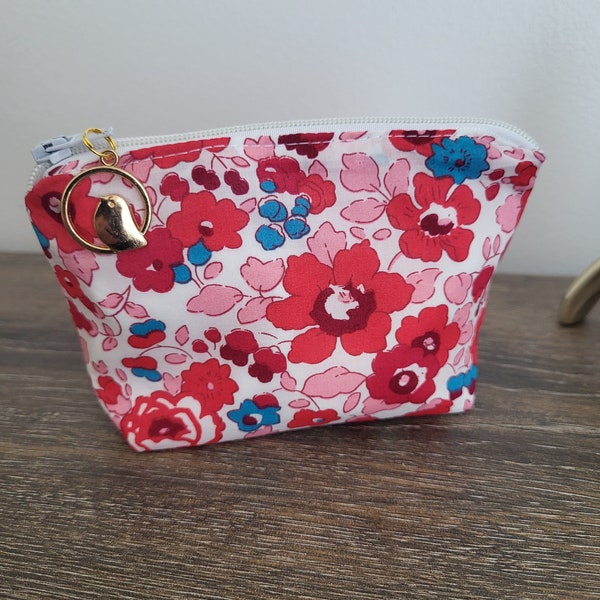 Anniversaire, cadeau enfant, femme * Porte-monnaie, Liberty of London, Betsy Piscine, sur commande