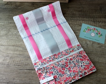Birthday * Liberty of London Wiltshire sweet pea kit/pouch with barrettes and elastics, to order