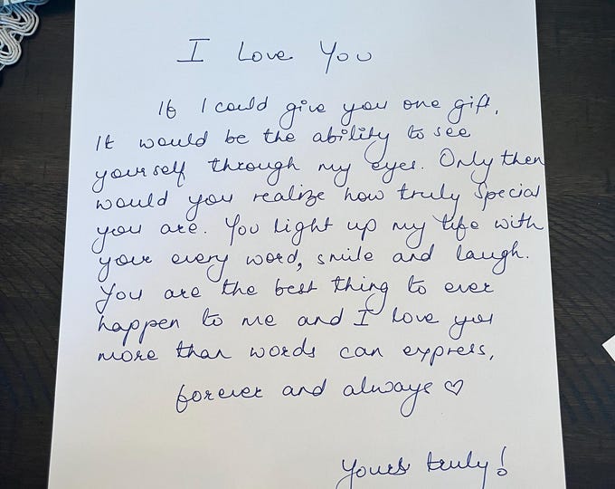 Personalized Handwritten Letters for You - Etsy