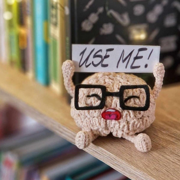 Modèle amigurumi cervelle au crochet - Cadeau amusant au crochet - FRA