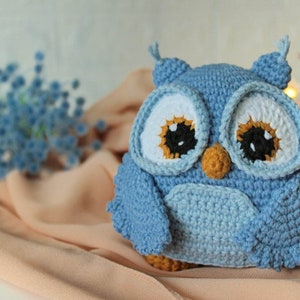 Crochet owl amigurumi pattern - ENG