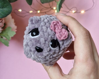 READY TO SHIP Crochet sad hamster meme toy - Tik Tok viral sad hamster keychain