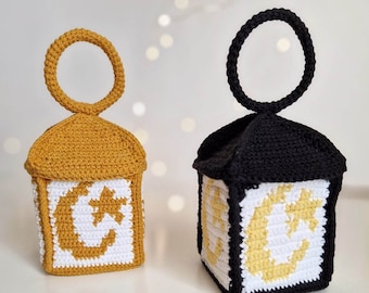 Crochet Ramadan lantern pattern - Ramadan decoration - ENG