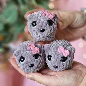 No sew crochet sad hamster meme amigurumi pattern - Viral Tik Tok Sad Hammy crochet pattern - ENG