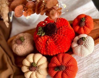 Crochet Realistic Pumpkin Amigurumi Pattern: No Sew, Mindful Craft (PDF Pattern)