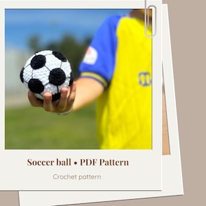 Crochet Soccer Ball Pattern – Fun Summer Kids Activity | Amigurumi PDF Download | Easy Plush Sports Toy | Beginner Yarn Craft Project - ENG