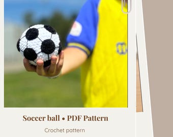 Crochet Soccer Ball Amigurumi Pattern: Beginner-Friendly (PDF Pattern)