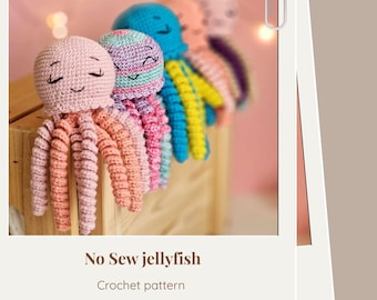 Amigurumi de água-viva sem costura para bebês prematuros na UTI Neonatal - Padrão de crochê - ENG