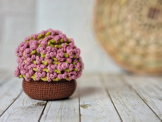 かぎ針編みの花のコースター（ポット柄）（英語） - Etsy 日本