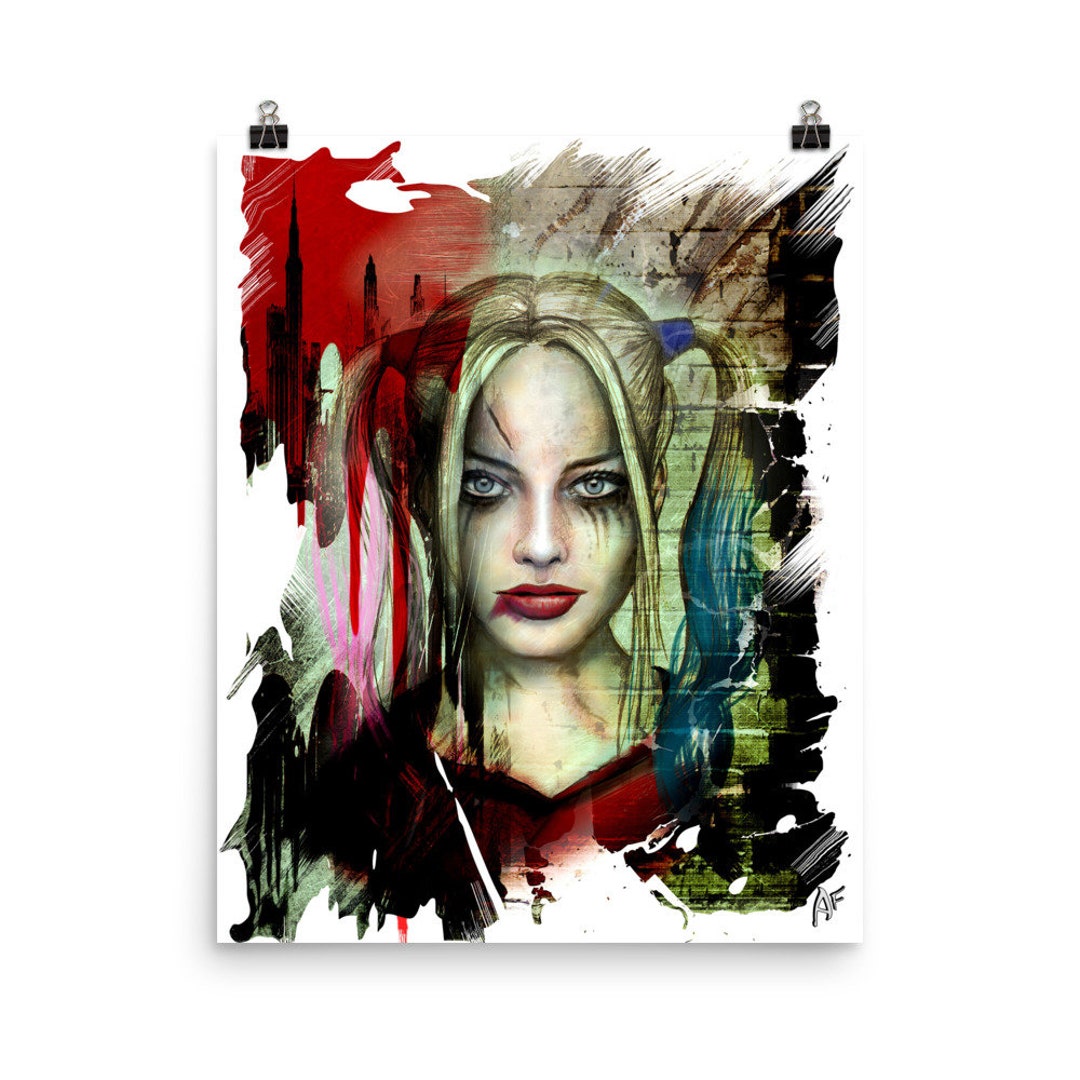 Harley Quinn Enhanced Matte Poster 3 Sizes Etsy