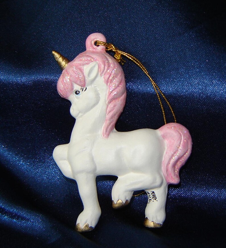 Ceramic Unicorn Ornament U PICK Christmas Ornaments Etsy