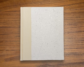 Bare Pale Sand Handmade Paper Journal | Hand-Bound Hardcover Notebook | Artisanal Sketchbook
