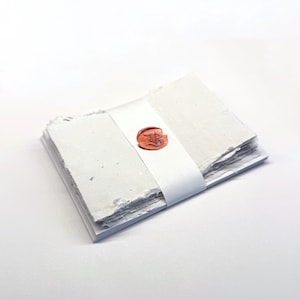 Cartes pour notes en papier faites main