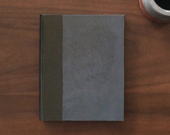 Noir - Carnet de notes / Carnet de croquis / Journal - Fabriqué à la main, livre à couverture rigide relié en papier
