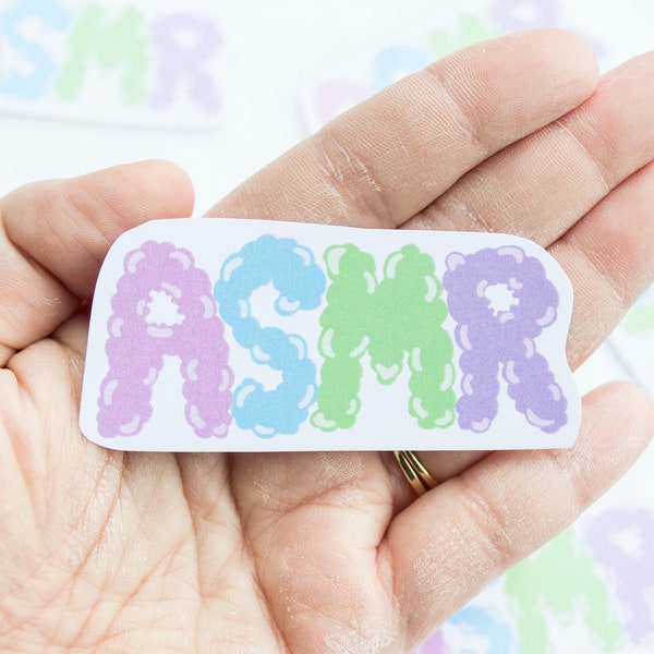 ASMR Sticker Autonomous Sensory Meridian Response Sleepy Sleeping Anxiety Depression Helping Falling Asleep Auditory Medicine Unique Clouds