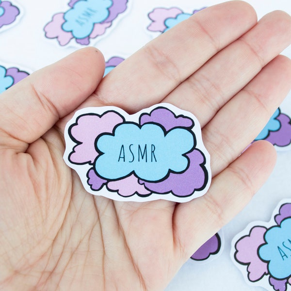 ASMR Autonomous Sensory Meridian Response Sticker Stationery Kawaii Cute Clouds Clowds Handmade Art Digital Drawing Scrapbooking Supplies