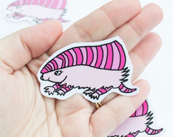 Pink Fairy Armadillo Sticker