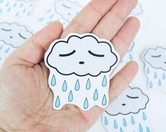 Regenwolken-Aufkleber