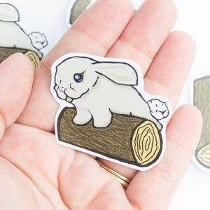 Hase auf Ast Sticker