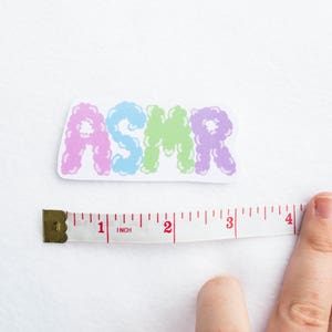 ASMR Sticker Autonomous Sensory Meridian Response Sleepy Sleeping Anxiety Depression Helping Falling Asleep Auditory Medicine Unique Clouds image 2