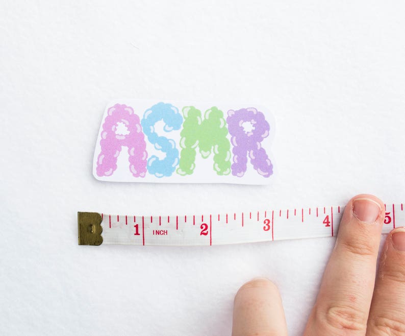 ASMR Sticker Autonomous Sensory Meridian Response Sleepy Sleeping Anxiety Depression Helping Falling Asleep Auditory Medicine Unique Clouds image 2