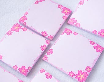 Sakura Cherry Blossom Pink Sticky Notes
