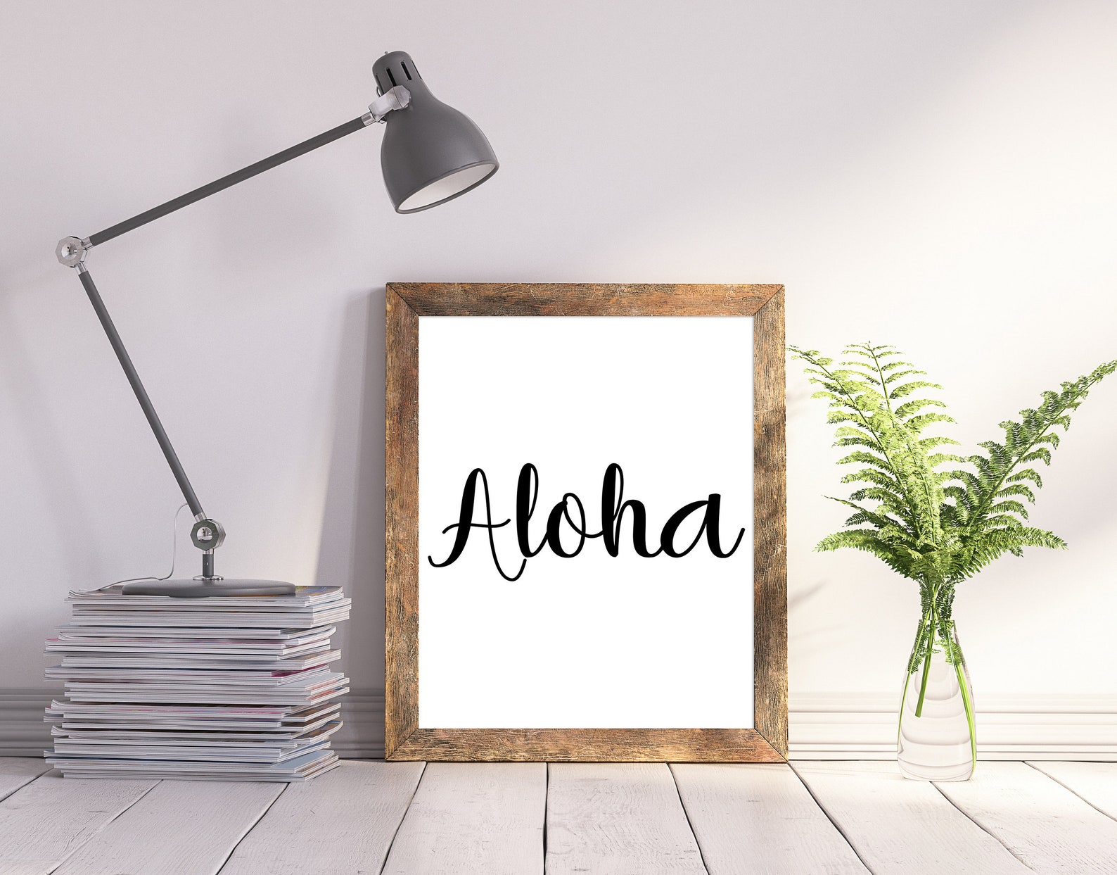 Aloha Printable Art Aloha Wall Decor Gift Printable Aloha | Etsy UK
