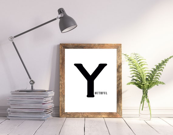 letter y printable art letter y poster alphabet etsy
