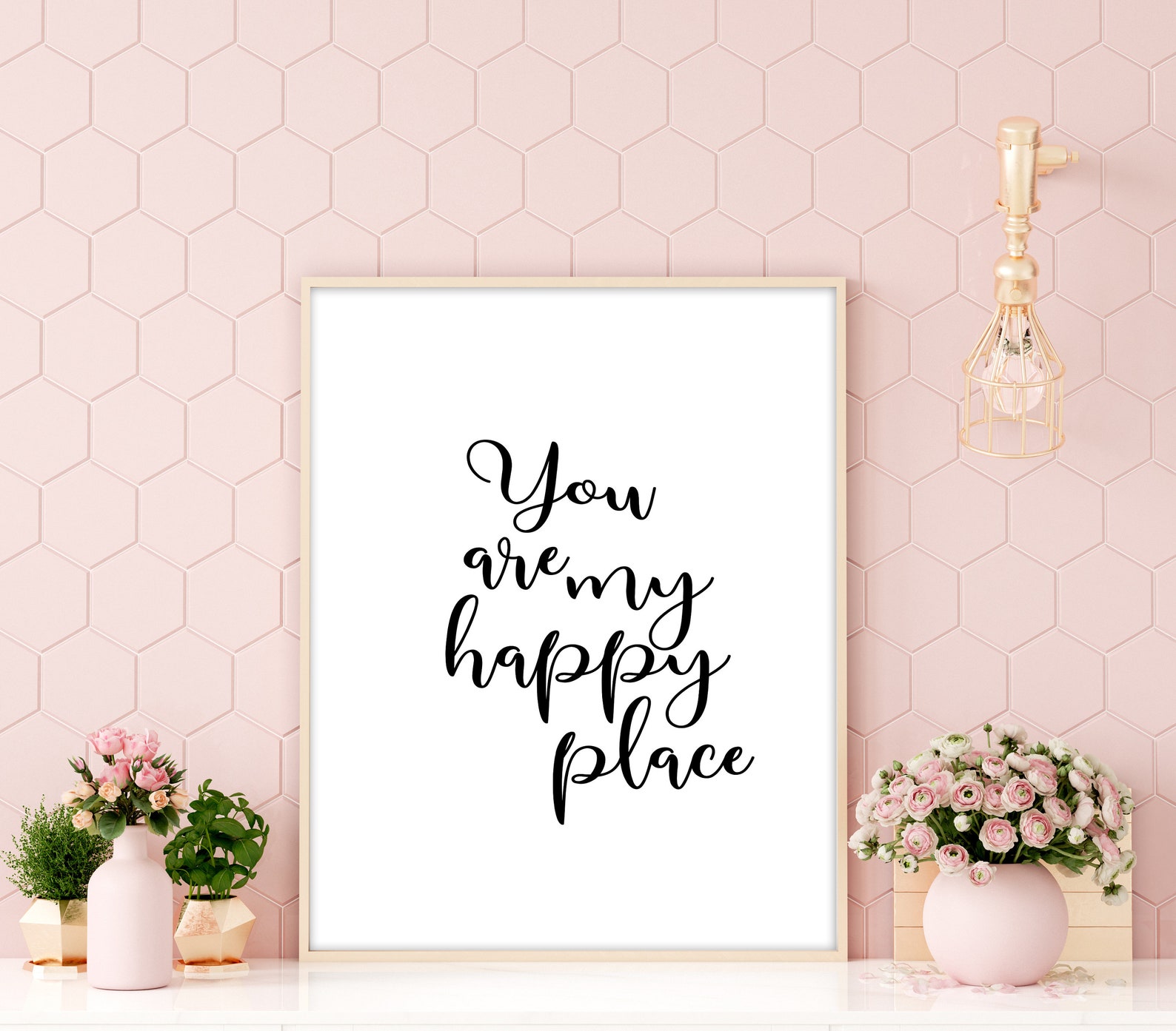 You Are My Happy Place Quote You Are My Happy Place Printable Etsy