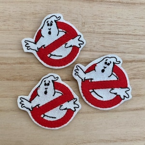 Ghost Buster Logo Halloween Felties / Felt Appliques  ~ Summer Fall, Halloween, Hair clips, bows, badge reels, cosies, planner