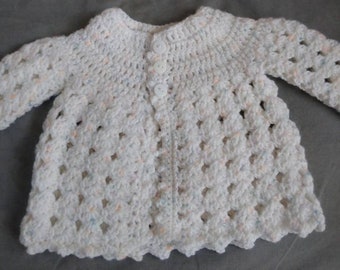 Crochet cardigan 0-3m