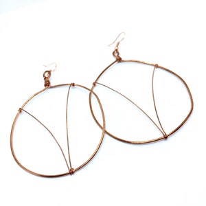 Aries Earrings , Hoop Earrings , Aries Hoops , Copper Hoops , Zodiac Earrings, Zodiac Jewelry , Aries Jewelry, Astrology