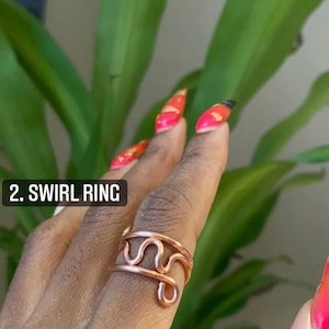 COPPER Ring | Stackable Rings | Pure Copper Ring | Copper band ring | Copper stone ring