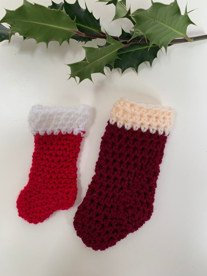 Crochet Mini Stocking Cutlery/ Advent Instant PDF Download image 3